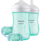 Philips Avent Natural Baby Bottle With Natural Response Nipple, Teal Baby Gift Set, Scd837/02