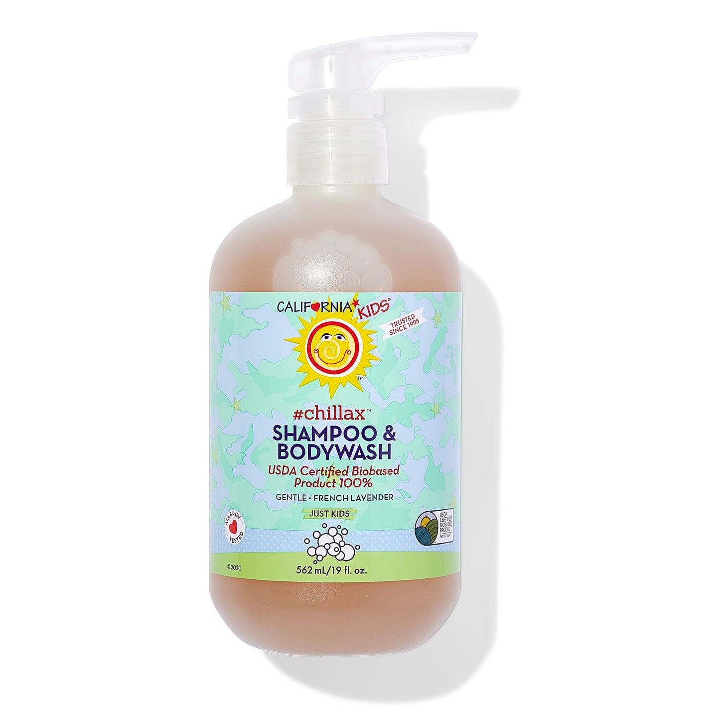 California Kids Chillax Shampoo And Bodywash | 100% Plant-Based | Gentle Skincare For Kids | Lavender Shampoo For Kids + Teens |