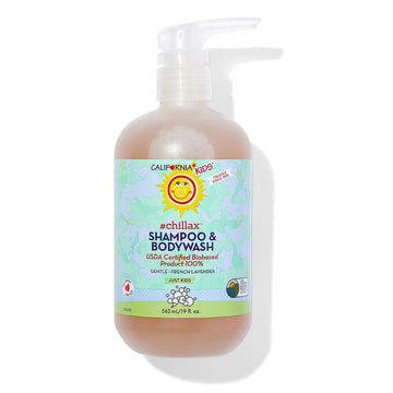 California Kids Chillax Shampoo And Bodywash | 100% Plant-Based | Gentle Skincare For Kids | Lavender Shampoo For Kids + Teens |