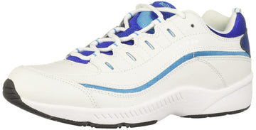 Easy Spirit Womens Romy Sneaker, Whitered, 95 X-Wide
