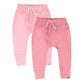 Honestbaby Multipack Honest Pants Joggers Pull On 100% Organic Cotton For Infant Baby And Toddler, Boys, Girls, Unisex, Strawber