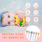 Babygoal Doll Pacifier Clips With Pacifier Case, 6 Pack Binky Paci Holder Clips And Leash For Boys And Girls Fits For Most Pacif