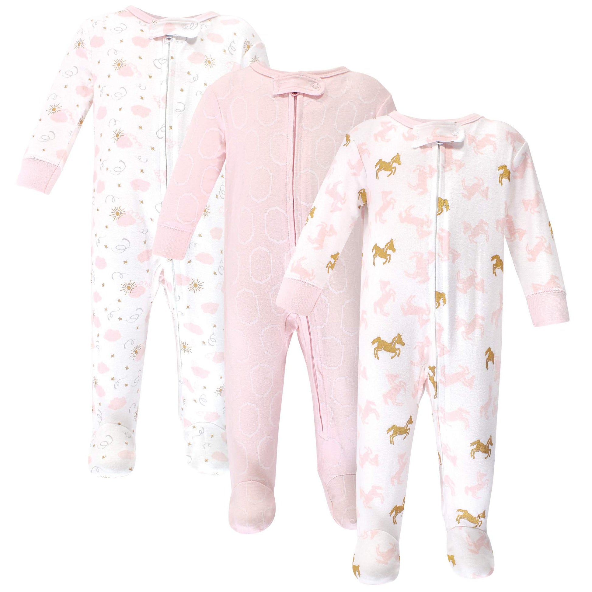 Yoga Sprout Unisex Baby Cotton Zipper Sleep And Play, Unicorn, 3-6 Months