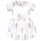 Hudson Baby Infant And Toddler Girl Cotton Dresses Elephant Princess, 12-18 Months