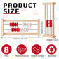 Saysurey 12 Pcs Mini 20-Bead Wooden Rekenrek Abacus, Abacus for Kids Math, Math Counters Manipulatives Counting Rack for Kids Ed