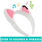 Gabbys Dollhouse, Magical Musical Cat Ears, Kids Costume with Lights, Music, Sounds & Phrases, Pretend Play Toys for Girls Ages