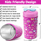 Fimibuke Kids & Toddlers Cups With Straw, 10Oz Spill Proof Sippy Cups For Toddlers, Insulated Stainless Steel Kids Tumblers With