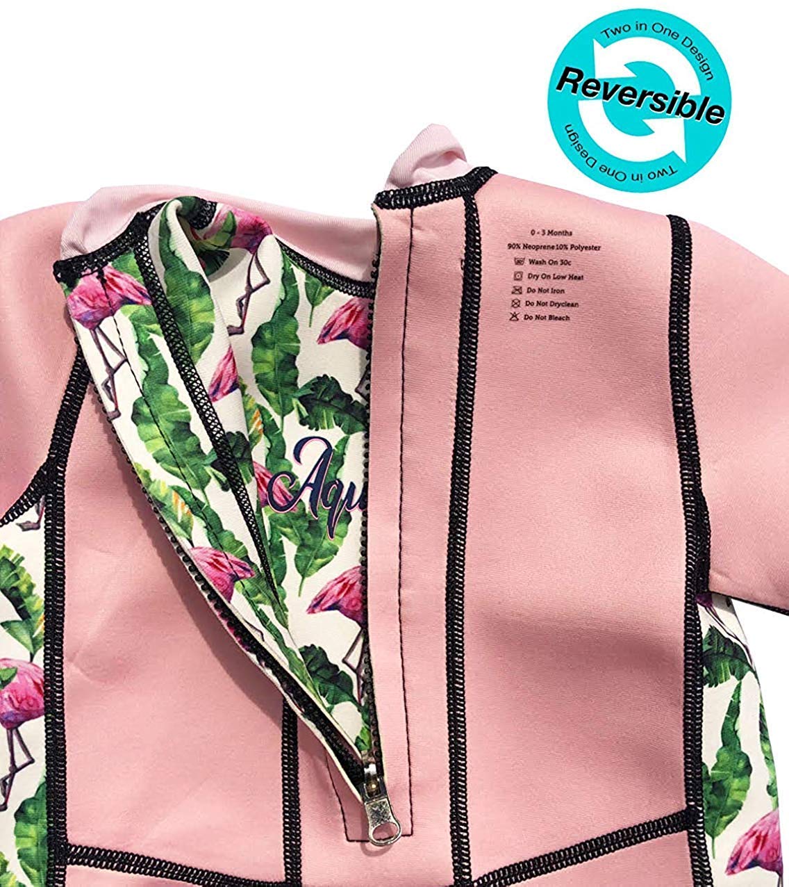 Aquajoy Warmsy - Premium Reversible Baby Wetsuit | Extra Warm Swimsuit For Babies, Infants And Toddlers