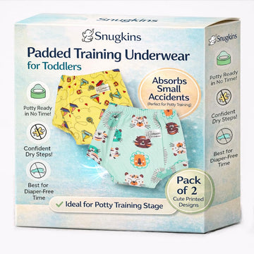 Snugkins Snug Potty Training PullUp Pants For Babies/Toddlers/Kids 100% Pure Cotton | Washable & Reusable (Size 3, 34 Years) P