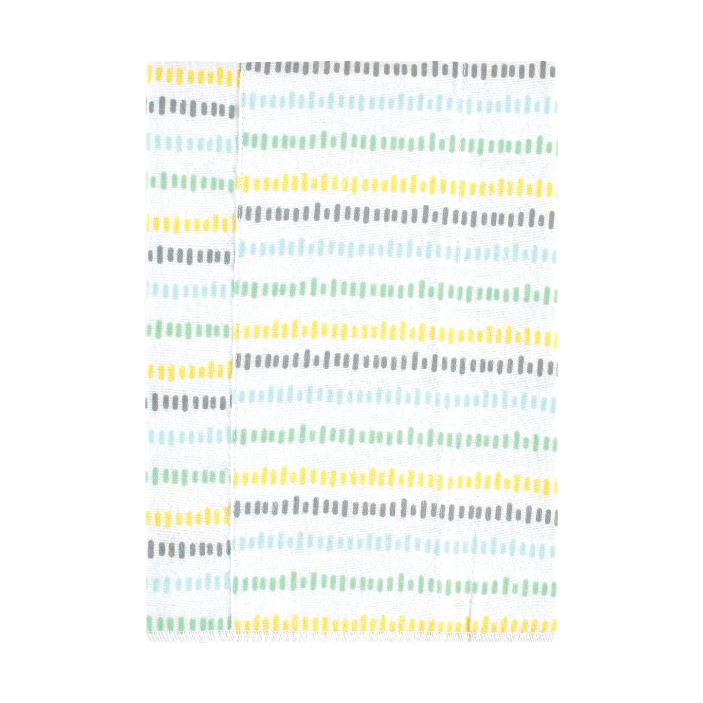 Hudson Baby Unisex Baby Cotton Flannel Burp Cloths, Neutral New Elephant 4-Pack, One Size