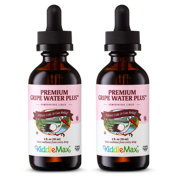 Maxi Health Homeopathic Gripe Water For Baby 'S - Infant Colic, Hiccup, Gas Relief | Premium Herbal Fast Acting Drops (Unflavore