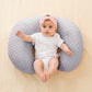 Queness Nursing Pillow Cover Breastfeeding Pillow Cases Plush Dot Slipcover (Gray)