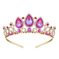Sweetv Aurora Tiara For Girls, Sleeping Beauty Princess Crown, Pink Crystal Tiaras Headband For Kids Cosplay Birthday Dress Up H