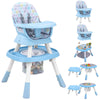 Baby High Chair with Activity Play Center,8-in-1 Convertible High Chairs for Babies and Toddlers with Baby Toys,Table and Chair 