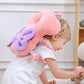 Junneng Baby Walker 3-Sided Head Protector Backpack Wear, Toddler Head Protection Safety Pad, Pink Butterfly
