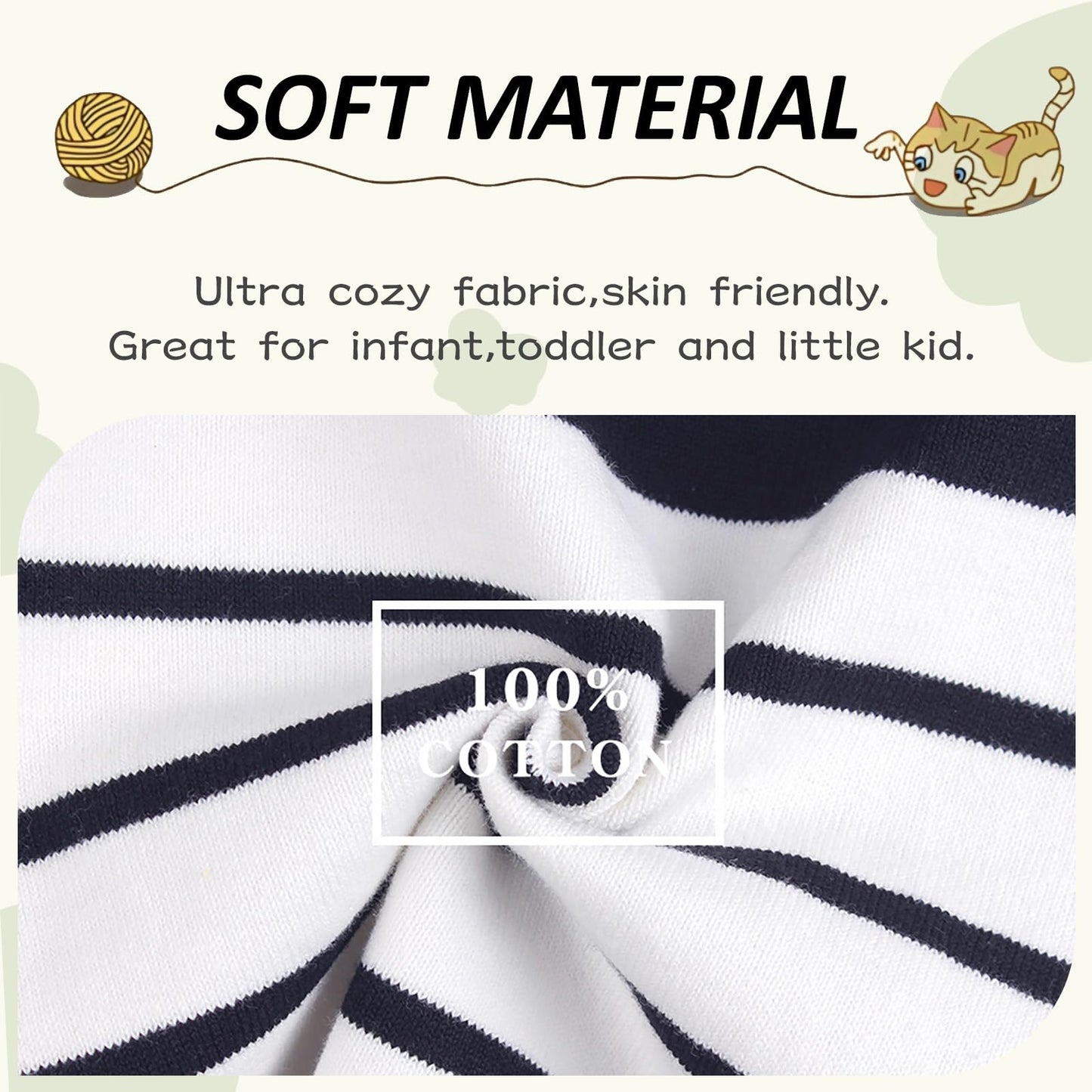 Peecabe Toddler Baby Cable Knit Sweater For Boys Long Sleeve Crewneck Striped Cotton Pullover Sweatshirt Fall Winter 1-5T (3T, N