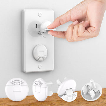 Outlet Covers (42 Pack) With Hidden Pull Handle Baby Proofing Plug Covers 3-Prong Child Safety Socket Covers Electrical Outlet P