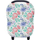 Carseat Cover For Boys And Girls - Multi-Use Nursing Canopy For Breastfeeding, Stroller, High Chair Cover (Rose)