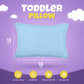 Utopia Bedding Toddler Pillow (Light Blue, 2 Pack) 13X18 Pillows For Sleeping, Soft And Breathable Cotton Blend Shell, Small Kid