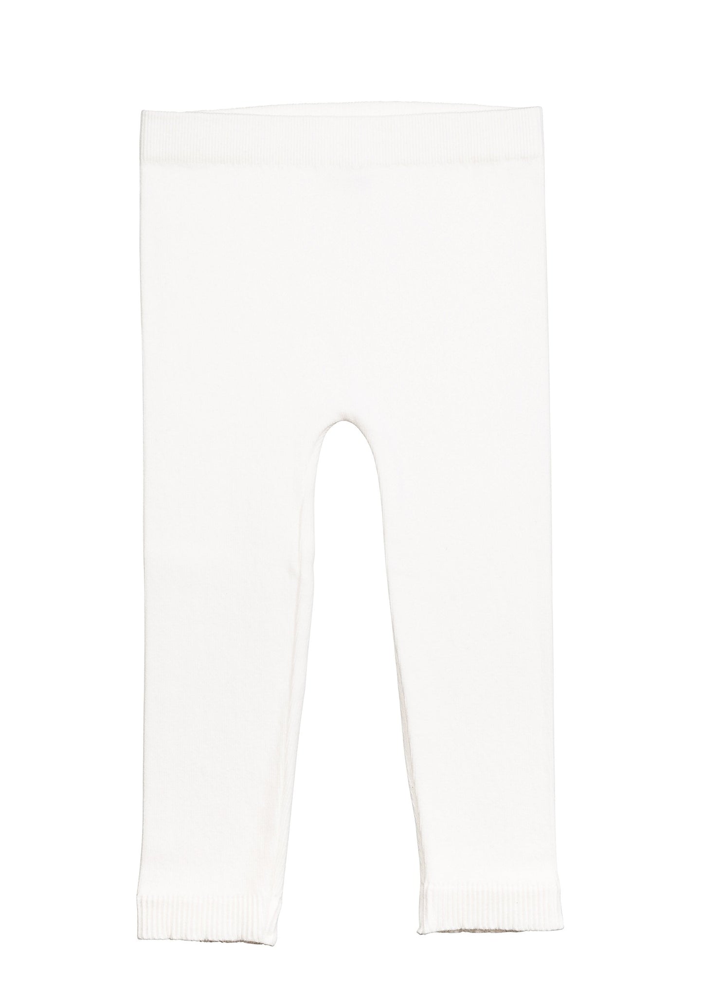 Silky Toes Baby Leggings, Toddler Seamless Soft Cotton Knit Pants For Girls And Boys (18-24 Months, Winter White)