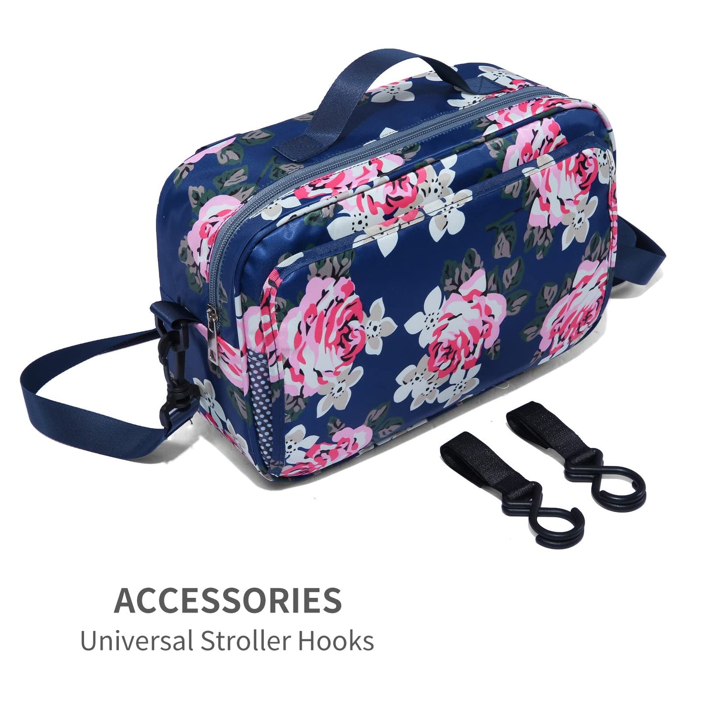 Gogoso Baby Stroller Organizer Bag With Insulated Pocket, Universal Fit Most Strollers, Space For Diapers, Wipes & Toys