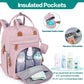 Babbleroo Diaper Bag Backpack, Nappy Changing Bags Multifunction Waterproof Travel Back Pack With Changing Pad & Stroller Straps