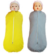 MammaChamp Infant Sleeping Bag and Sack/Pod/Zipper Swaddle/Wrap/Blankets/for New Born Baby (Yellow+Grey) PK2
