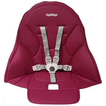 Peg Perego Siesta/Prima Pappa Zero 3 High Chair Replacement Upholstery With Seat Belt, Berry (Fuscia Pink)