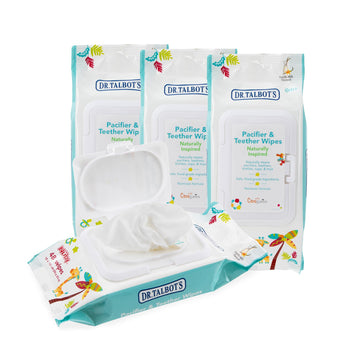 Dr. Talbot'S Pacifier & Teether Wipes Naturally Inspired With Citroganix, Vanilla Milk (Pack Of 4, 192 Count)