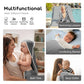 Arnzion Baby Hooded Towels For Babies And Toddlers, Muslin Baby Bath Towel Soft And Absorbency For Boys (L Grey White 2)