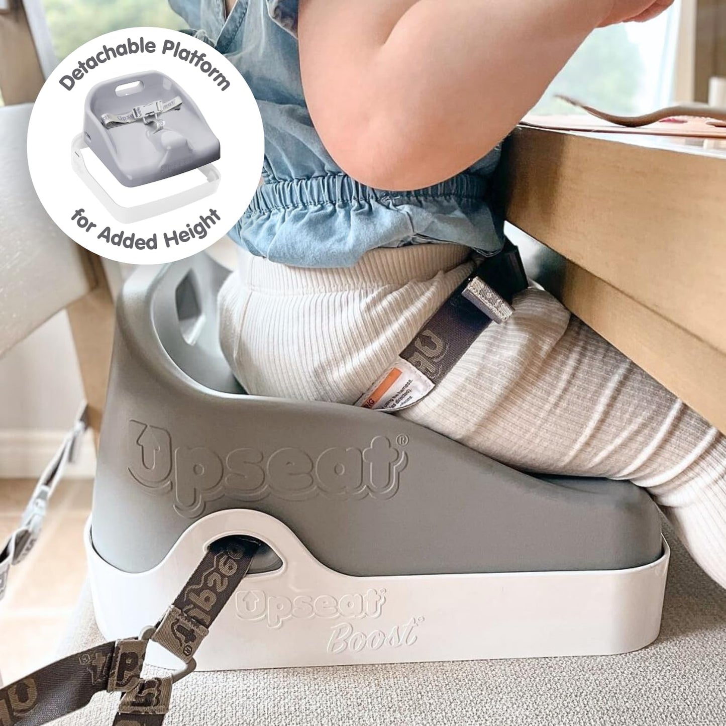 Upseat Boost Ergonomic Toddler Booster Seat For Dining Table, Developed With Physical Therapists To Encourage Posture, 3-Point H