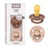 Bibs Pacifiers Colour Collection | Natural Rubber Baby Pacifier | Set Of 2 Bpa-Free Soothers | Made In Denmark | 18+ Months (Pac