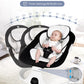 Electric Baby Swings For Infants To Toddler Baby Swing With 5-Speed 3-Seat Positions 5-Point Carabiner,With Bluetooth Music 10-P