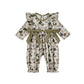 Santikisler Newborn Baby Girl Hunting Outfit Camo Ruffle Long Sleeve Romper Jumpsuit Smocked Bubble One Piece Clothes (Army Gree