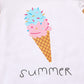 Younger Tree Toddler Baby Girl Summer Clothes Ice Cream Printed T-Shirt + Short Pants 2Pcs Girls Outfit Set (Ice Cream, 12-18 M)
