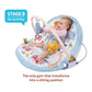Yookidoo Baby Gym Urban Lay To Sit-Up Playmat. 3-In-1 Newborns Activity Center With Tummy Time Toys, Pillow & Infant Miror. 0-12