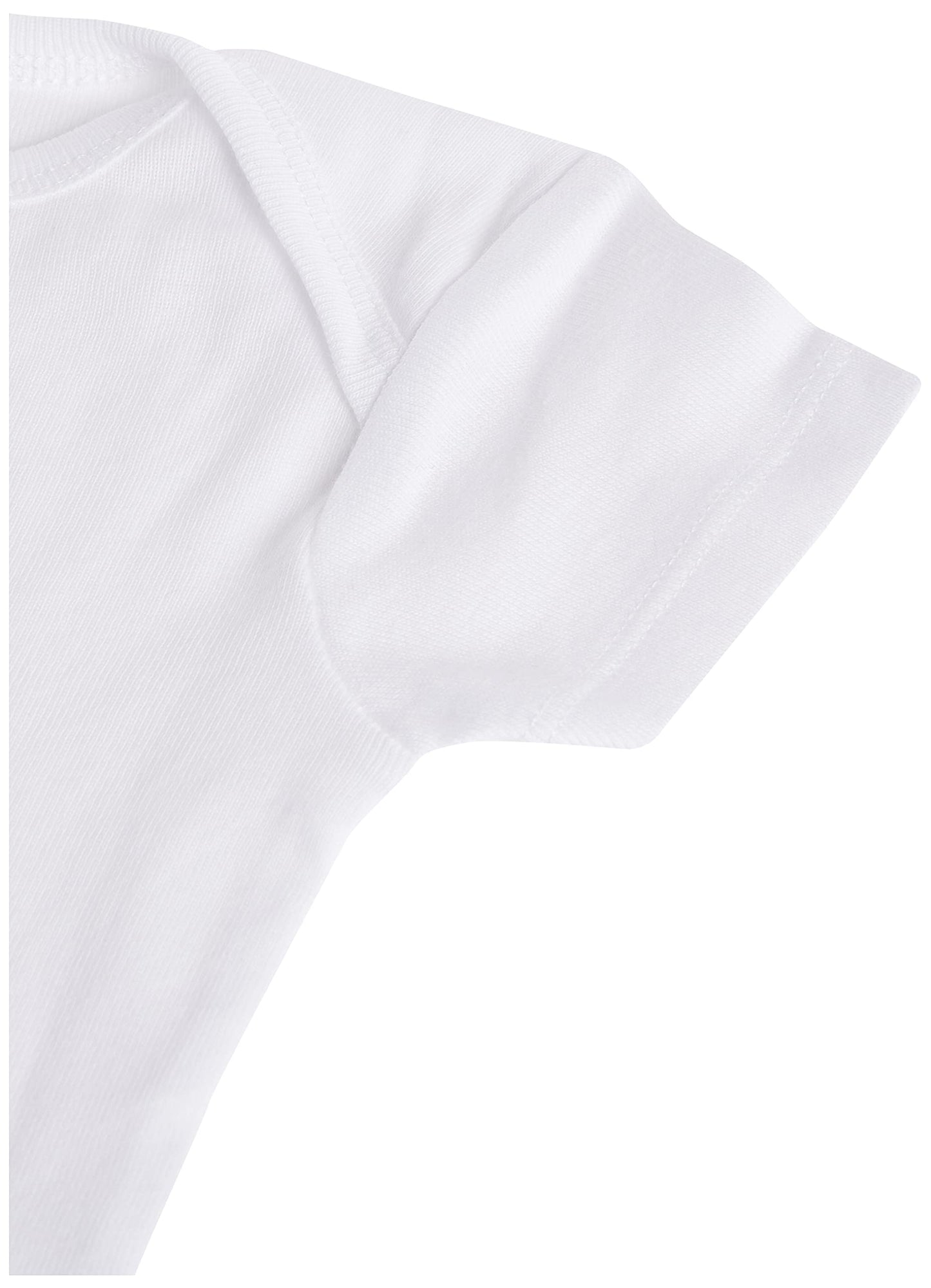 Gerber Unisex Baby 5-Pack Short Sleeve Variety Onesies Bodysuits Short Sleeve White Preemie