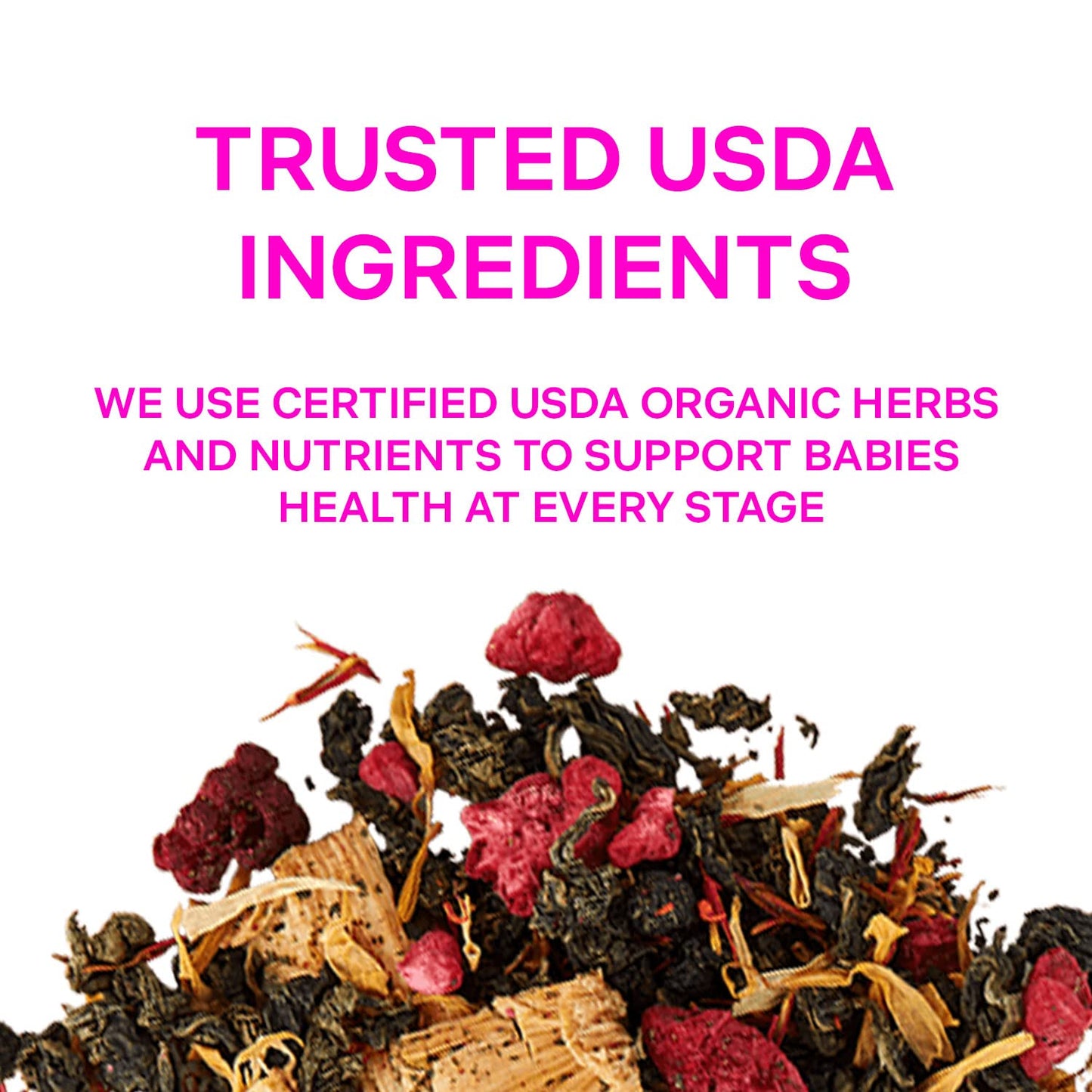 Secrets Of Tea Baby Colic Tea For Gas, Acid Reflux Relief, Tummy, And Sleep - Natural Usda Organic Caffeine-Free Herbal Calming