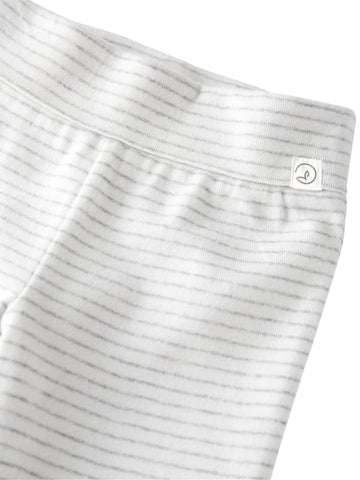 Little Planet By Carter'S Unisex-Baby 2-Pack Terry Pants Made With Organic Cotton, Grey/Heather Stripes, 12 Months