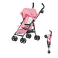 Dream On Me Rover Convenience Baby Stroller in Pink, Lightweight & Compact Umbrella Stroller, Easy one-Hand fold Travel Stroller