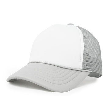 Dalix Infant Trucker Hat Baby Cap Tiny Extra Small Girls Boys In Gray White