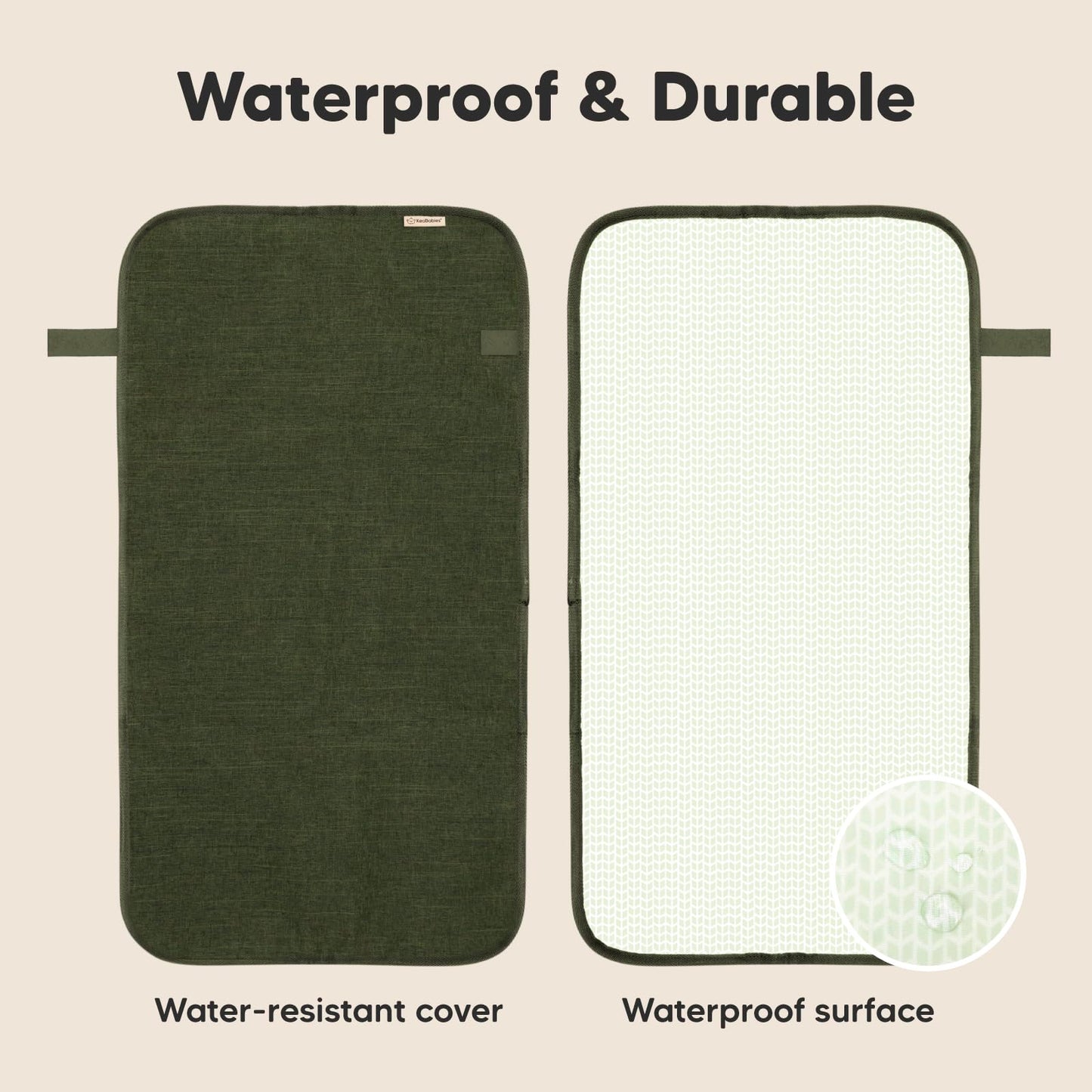 Portable Diaper Changing Pad - Waterproof Foldable Baby Changing Mat - Travel Diaper Change Mat - Lightweight Changing Pads For