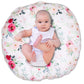Floral Newborn Lounger Pillow Cover, Lounger Cover For Boys Girls,Pink Flower, Snugly Fit Infant Lounger For Baby, Infant Remova