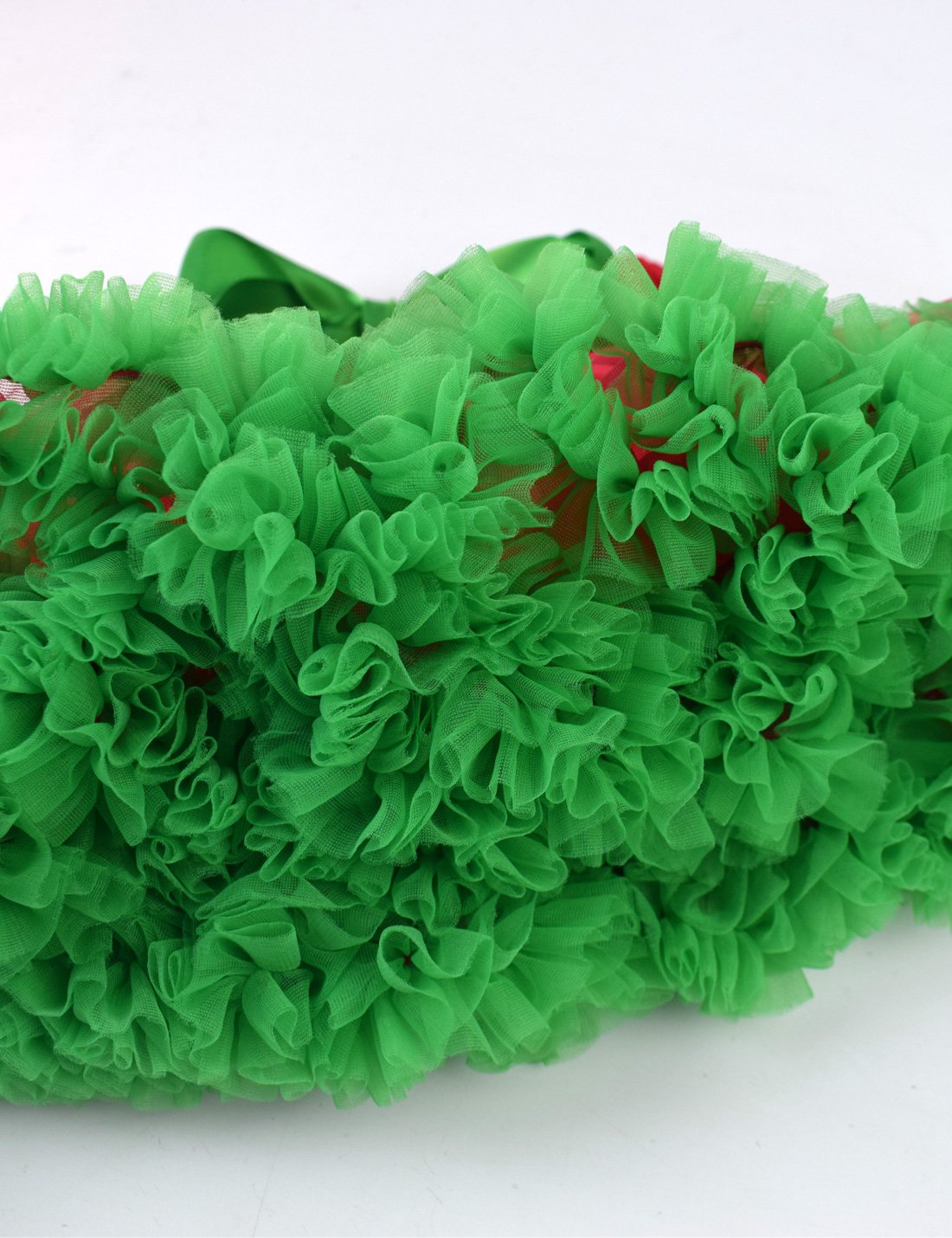 Baby Girls Tutu Skirt Princess Fluffy Soft Chiffon Ballet Birthday Party Pettiskirt Red-Green S