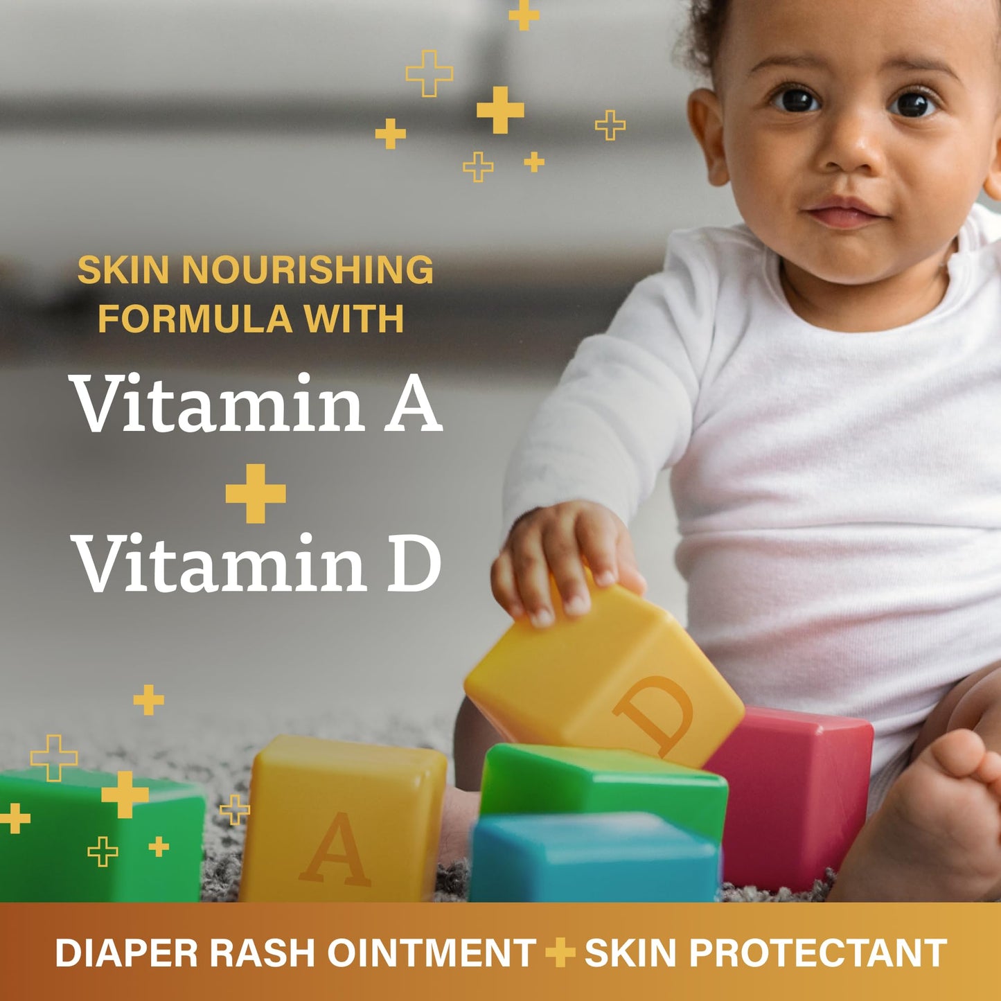A+D Original Diaper Rash Ointment Prevents & Treats Diaper Rash, Moisturizing Skin Protectant with Vitamins A & D, Healing Skin