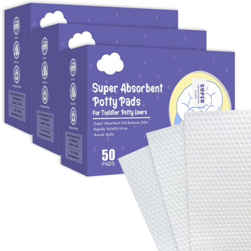 REFLYAWAY 150 Packs Super Absorbent Urine Pads Portable Child Used with Travel Potty Bags Disposable Liners for Toddlers, Toilet