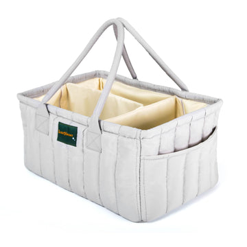 Eleghaunt Baby Diaper Caddy Basket Organizer-Sturdy, Breathable & Washable - Stylish Storage, Portable, Car Caddy Organizer, Nur