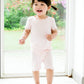 Vaenait Baby Infant Kids Toddler Short Sleeve Sleepwear Pajamas 2Pcs Set Shirring Pink M