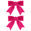 Hot Pink Velvet Hair Bows Hair Ribbon Clips 3' Small Cute Velvet Alligator Barrettes Hairpins Wedding Dress Outfit Decor Access