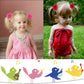 50Pcs Baby Girls Hair Ties 2Inch Chiffon Flower Bows Rubber Bands Soft Elastics Ponytail Holders Accessories For Infants Toddler